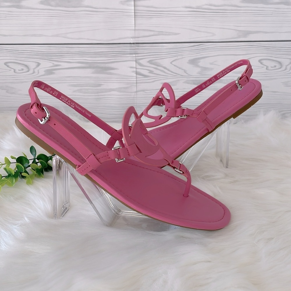 Coach “Jeri” Pink Sandals‎ - Picture 2 of 12